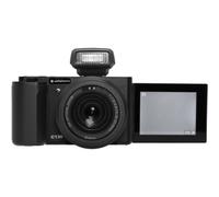 AGFAPHOTO Realishot C130 - Appareil Photo Numérique Compact, Capteur CMOS, Ouverture f/1.8-2.6, ISO 100-3200, Autofocus, Écran LCD, Mémoire Externe SD, Batterie Rechargeable - Noir