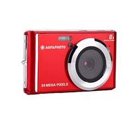 AGFA PHOTO Realishot DC5500 - Appareil Photo Numérique Compact, 24 MP, 2.4'' LCD, Zoom Digital 8x, Batterie Lithium - Rouge - Rouge
