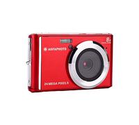 AGFA PHOTO Realishot DC5500 - Appareil Photo Numérique Compact, 24 MP, Ecran LCD 2,4", Zoom Digital 8x, Vidéo HD 720p, Mémoire Externe SD, Batterie Lithium - Rouge