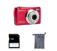 AGFA PHOTO Realishot DC8200 - Appareil Photo Numérique Compact Cam (18MP, Vidéo Full HD, Ecran LCD 2.7'', Zoom Optique 8X, Batterie Lithium et Carte SD 16GB)-Rouge-