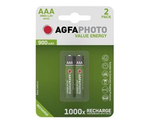 Agfaphoto Rechargeable Micro AAA 2 Pièces - Piles