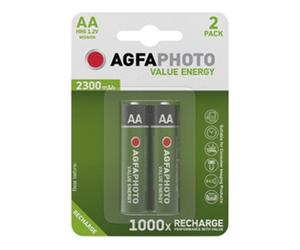 Agfaphoto Rechargeable Mignon AA 2 pièces - Piles