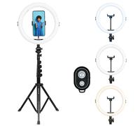AgfaPhoto ring light avec supports pour téléphone et appareil photo - diamètre - 71 cm