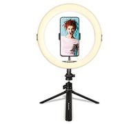 AGFAPHOTO Ring Light Realiview ARL11 avec trépied - Lumiere LED pour téléphone, Photos, Selfies, vidéos, Youtube, Maquillage, TikTok
