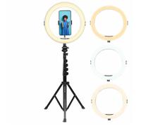 AgfaPhoto Ring Light Realiview ARL11XL avec trépied - Lumiere LED pour téléphone, selfies, vidéos, Youtube, maquillage, TikTok