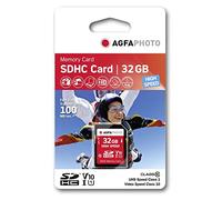 AgfaPhoto Carte mémoire SDHC 32 Go Classe 10 UHS-I U1 V10 Haute performance Compatibilité garantie
