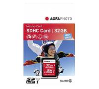 AgfaPhoto Carte mémoire SDHC 32 Go Classe 10 UHS-I U1 V10 Haute performance Compatibilité garantie