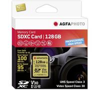 AgfaPhoto SDXC 128 Go Professionnel Haute Vitesse UHS I U3 V30 - NEUF (629)