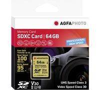 AgfaPhoto SDXC UHS I 64GB Professional High Speed U3 V30