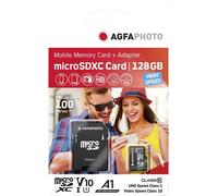 AgfaPhoto Speicherkarte Mobile MicroSDXC 128 GB UHS-I U3 V30 A1 High Speed 70MB / 100MB