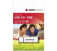 AgfaPhoto USB Flash Drive 2.0 - Clé USB à mémoire flash - 4 Go - USB 2.0 - argenté