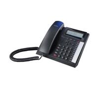 Agfeo Téléphone analogique filaire T 18 – ID d'appelant, horloge intégrée, 16 tonalités – Noir