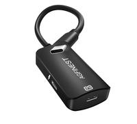 AGFINEST Adaptateur USB-C vers Lunettes AR 4K@60Hz + PD 100W Convertisseur Compatible iPhone 15/16/Laptop,Nreal, Xreal, Viture, Rokid, Steam Deck - Plug & Play, Charge simultanée