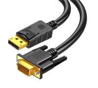AGFQGLDPO Câble Adaptateur DisplayPort DP vers VGA 1080P, DP mâle vers VGA mâle, câbles vidéo HD for PC, TV, Ordinateur Portable, projecteur, pièces de Rechange