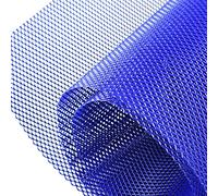 AggAuto 100x33cm Bleu grille de course, Taille du trou de Losange de 3×6mm, grille en aluminium, universels grille de radiateur de voiture