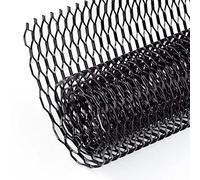 AggAuto 100x33cm Noir grille de course, Taille du trou de Nid d'abeille 10×38mm, grille en aluminium, universels grille de radiateur de voiture