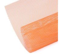 AggAuto 100x33cm Orange grille de course en Losange 6x12mm, grille étirée, alliage d'aluminium Car Grill Mesh, universelle calandre automobile