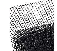 AggAuto 120×40cm Noir grille de course, Taille du trou de Hexagonal de 6×12mm, grille en aluminium, universels grille de radiateur de voiture