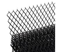 AggAuto - Grille 120 x 40 cm en plastique ABS/alliage d’aluminium pour pare-chocs, prise d’air, calandre de voiture, camionnette, camion - Maille losange, 10 x 20 mm, noir