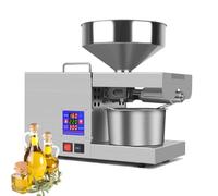 AGGBDYXO Presse à Huile éLectrique 950 W, Presse à Huile Automatique à Froid Et à Chaud, Presse à Huile éLectrique Intelligente pour La Maison, Noix De Coco, Lin, Arachide, Ricin, Graines De Perilla