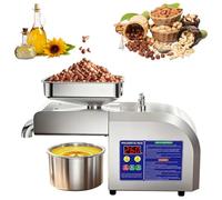 AGGBDYXO Z5, Machine D'Extraction D'Huile - Presse à Huile éLectrique De 800 à 1100 W, Presse à Huile Intelligente à Froid Et à Chaud, Acier Inoxydable Durable, Parfaite pour Les Graines Et Les Noix