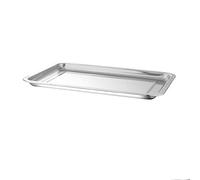 AGGERT Plaque de cuisson rectangulaire en métal pour four, filtre à huile, grille de refroidissement, 1 plateau de 36 x 27 x 2 cm