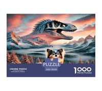 Aggressivité Dinosaure 1000 Pieces Jigsaws for Adults Fun, Challenging & Brainteasing Beautiful Home Decoration Challenge High Difficulty 70x50cm/1000pcs