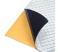 AggSound 2mm 34 pièces 40×25cm, Feuille insonorisante auto-adhésive Alubutyl pour véhicule Isolation anti-vibration et acoustique (3,4 m²)