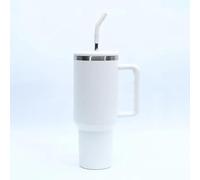 AGH life 1182ML 40OZ Mug Isotherme, Café avec poignée et Paille, Voyage double isolée sous vide avec Couvercle, Inoxydable 304 Tasse à Café Travel Mug, Boissons Chaudes et Froides Sans BPA