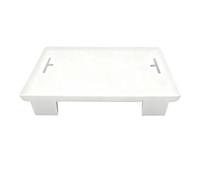 aghoer Table de chevet à suspendre, plateau de lit à suspendre, table de chevet, étagère avec guide de câbles, pour lit à sommier tapissier, lit plate-forme, maison et bureau, blanc