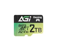 AGI TF138 2 to Carte Mémoire MicroSDXC UHS-I U3 V30 A2 avec Adaptateur