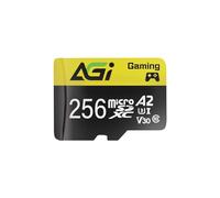AGI TF138 Carte Micro SD 256Go avec Adaptateur jusqu'à 100 Mo/s, MicroSDXC | UHS-I U3 V30 A2, classe 10. Idéal pour smartphone, caméra, enregistrement vidéo 4K, Compatible avec Switch