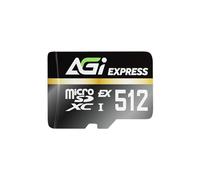 AGI TF338 Carte Memoire microSD Express 512 Go UHS-I U3 V30, Haute Vitesse