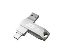 AGI UE138A 64 Go Clé USB Double Connecteur Type C A Métallique pour PC