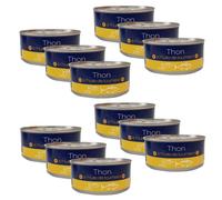 Agidra - Lot 12x Thon entier à l'huile de tournesol - boîte 160g