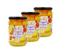 Agidra - Lot 3x Cocktail de fruits au sirop léger - pot 560g