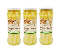 Agidra - Lot 3x Grosse asperge blanche pelée - Pot 530g
