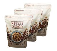 agidra - Lot 3x Muesli croustillant aux 2 chocolats - paquet 450g