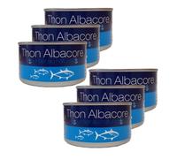 Agidra - Lot 6x Thon au naturel Albacore - Boîte 185g