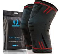 AGILE NOW Genouillère [Lot de 2] [M à XXL] Premium avec guide électronique ultime (français non garanti) la genouillère pour homme Sport & genouillère femme Rouge M