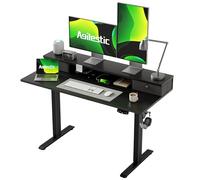 Agilestic Bureau réglable en Hauteur électrique avec 2 tiroirs