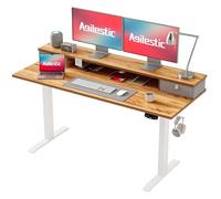Agilestic Bureau réglable en Hauteur électrique avec 2 tiroirs