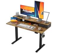 Agilestic Bureau réglable en Hauteur électrique avec 2 tiroirs
