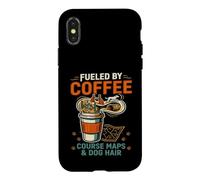 Agility Chien Café Plans de Parcours et Poils de Chien Coque pour iPhone X/XS