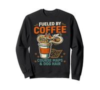 Agility Chien Café Plans de Parcours et Poils de Chien Sweatshirt