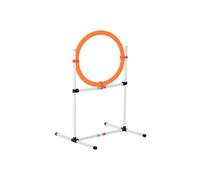 Agility sport pour chiens anneau d'agilité et obstacle 2 en 1 avec sac de transport plastique blanc orange