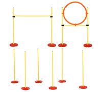 Agility Sport Pour Chiens Équipement Complet Haies, Slalom + Sac De Transport Jaune