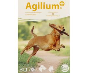 Agilium+ aliment complémentaire pour chiens et chats - comprimés appétents quadrisécables. Boite de 30 Comprimé(S) pc(s)