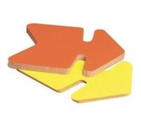 Agipa 023925-flu paquet de 25 étiquettes pour point de vente en carton fluo 24 x 32 cm jaune orange G