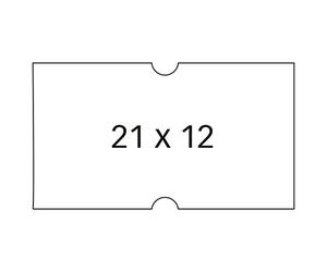 Agipa 100911 Paquet de 6 rouleaux de 1000 étiquettes Blanc rectangulaire